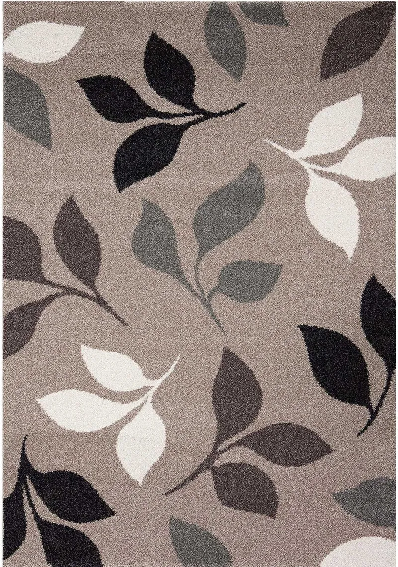 Tapis de Salon Taupe motif Floral TREE FLOWER