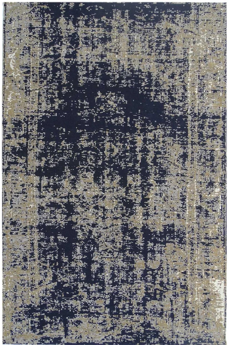 Tapis Vintage Bleu kilim fait main SILANA