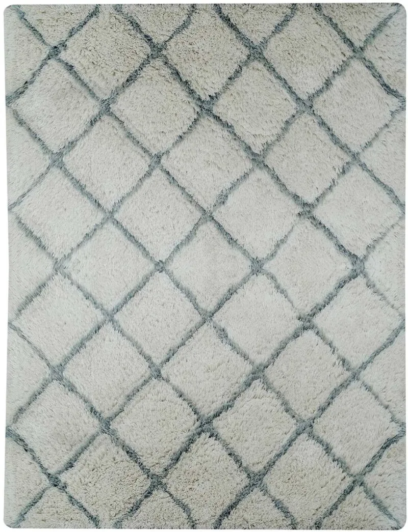 Tapis Shaggy Scandinave Gris poils long FLOKATI