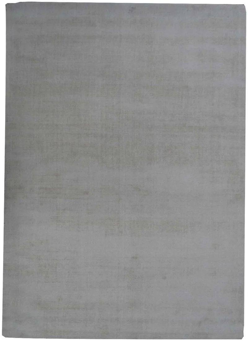 Tapis Ivoire Uni en polyester fait main NEO