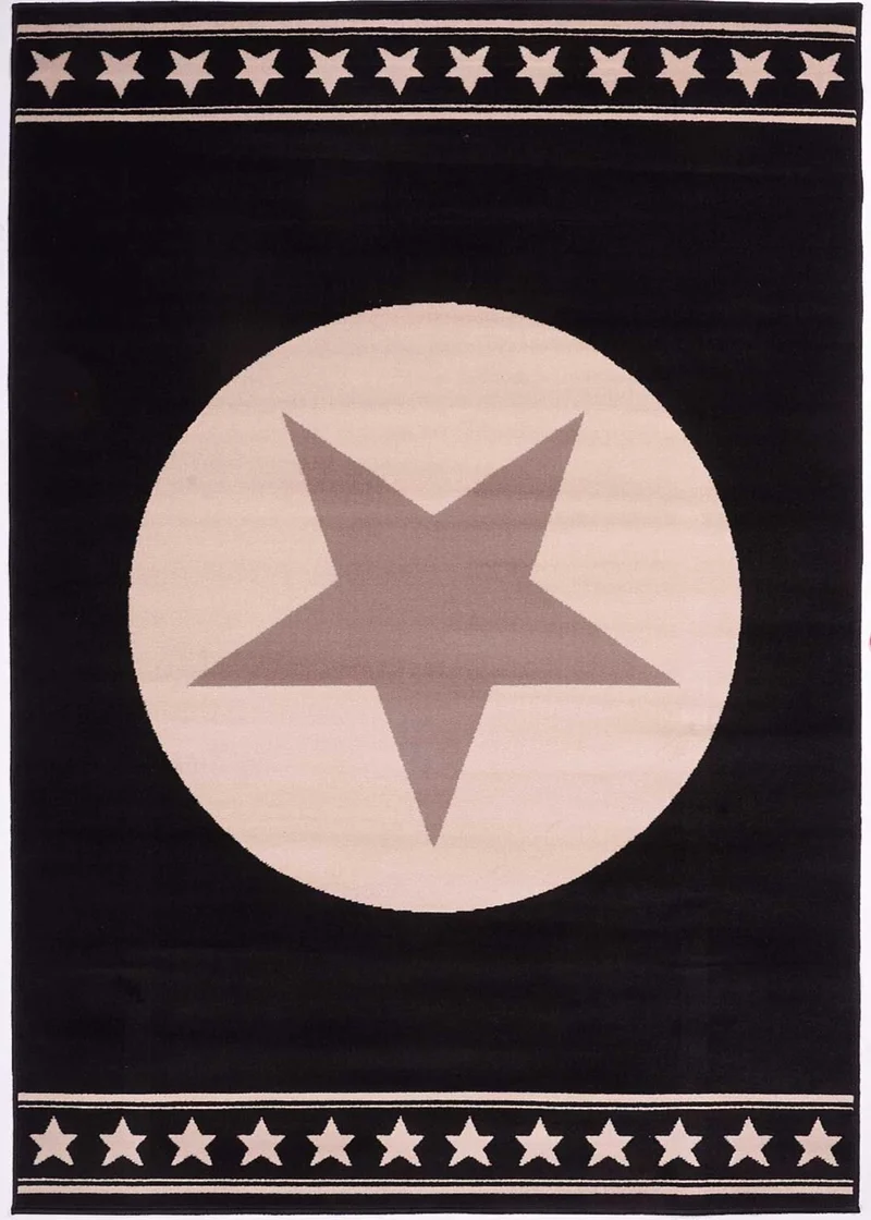 Tapis de Chambre Noir étoile AF AITOLI