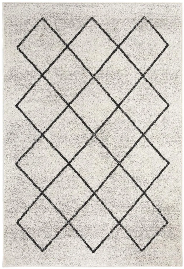 Tapis inspiration Scandinave blanc écru BALANIA