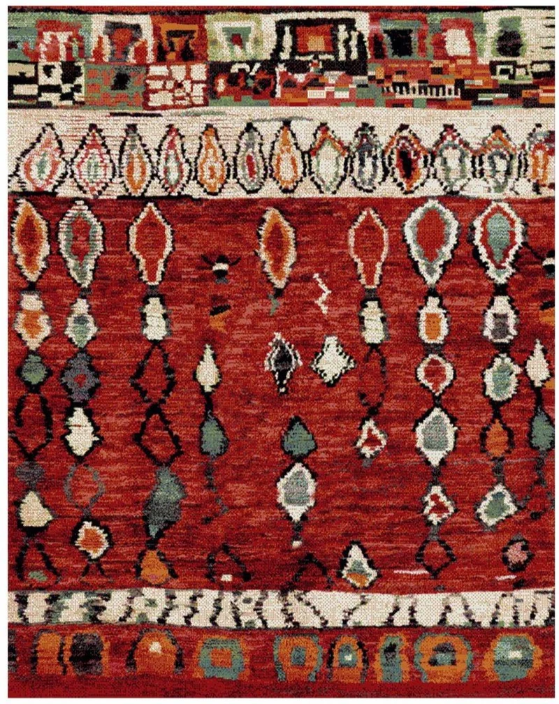 Tapis Rouge inspiration Berbère MOROCCO