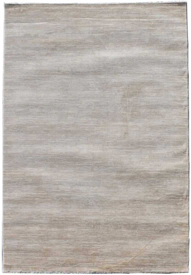 Tapis Design de salon Beige uni ultra doux NICOLA