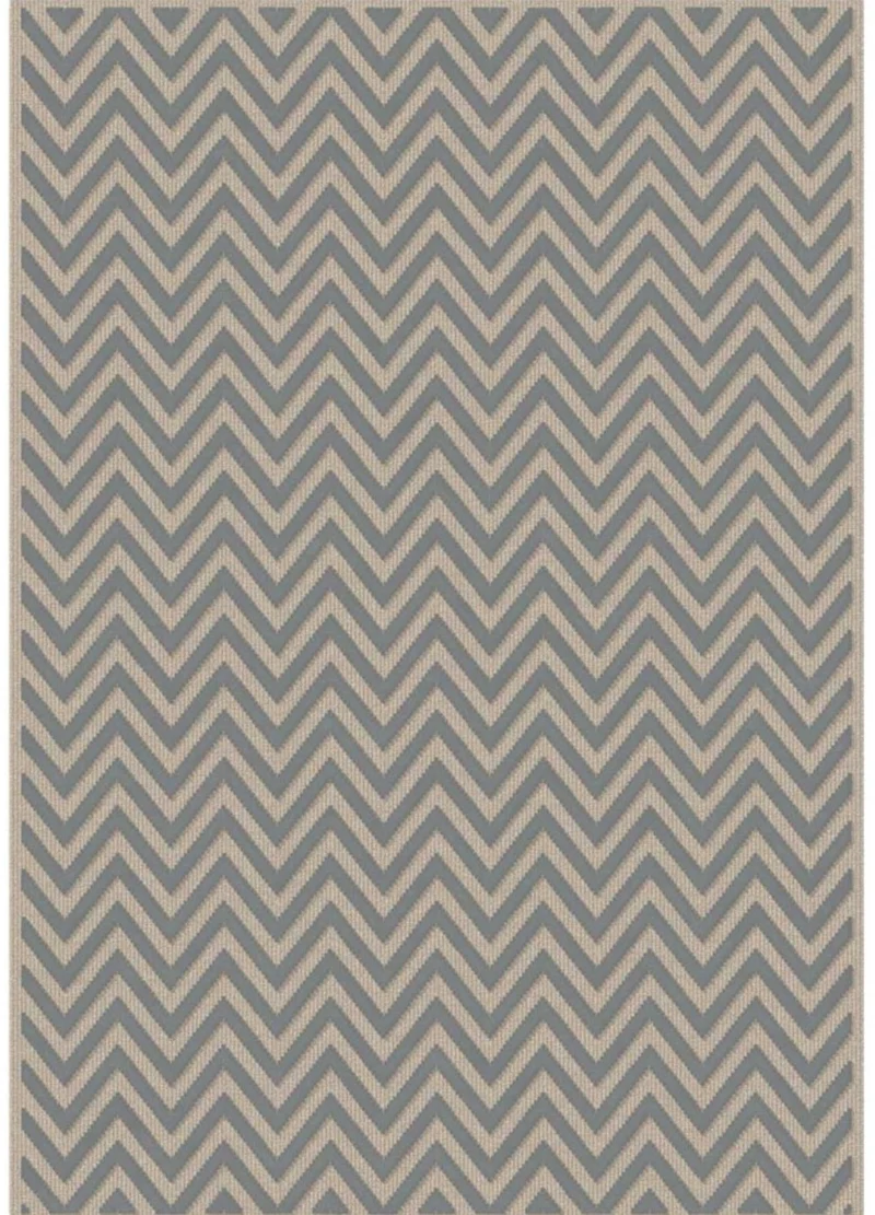 Tapis de Salon Kilim Gris motif Graphique CHEVRONLIN