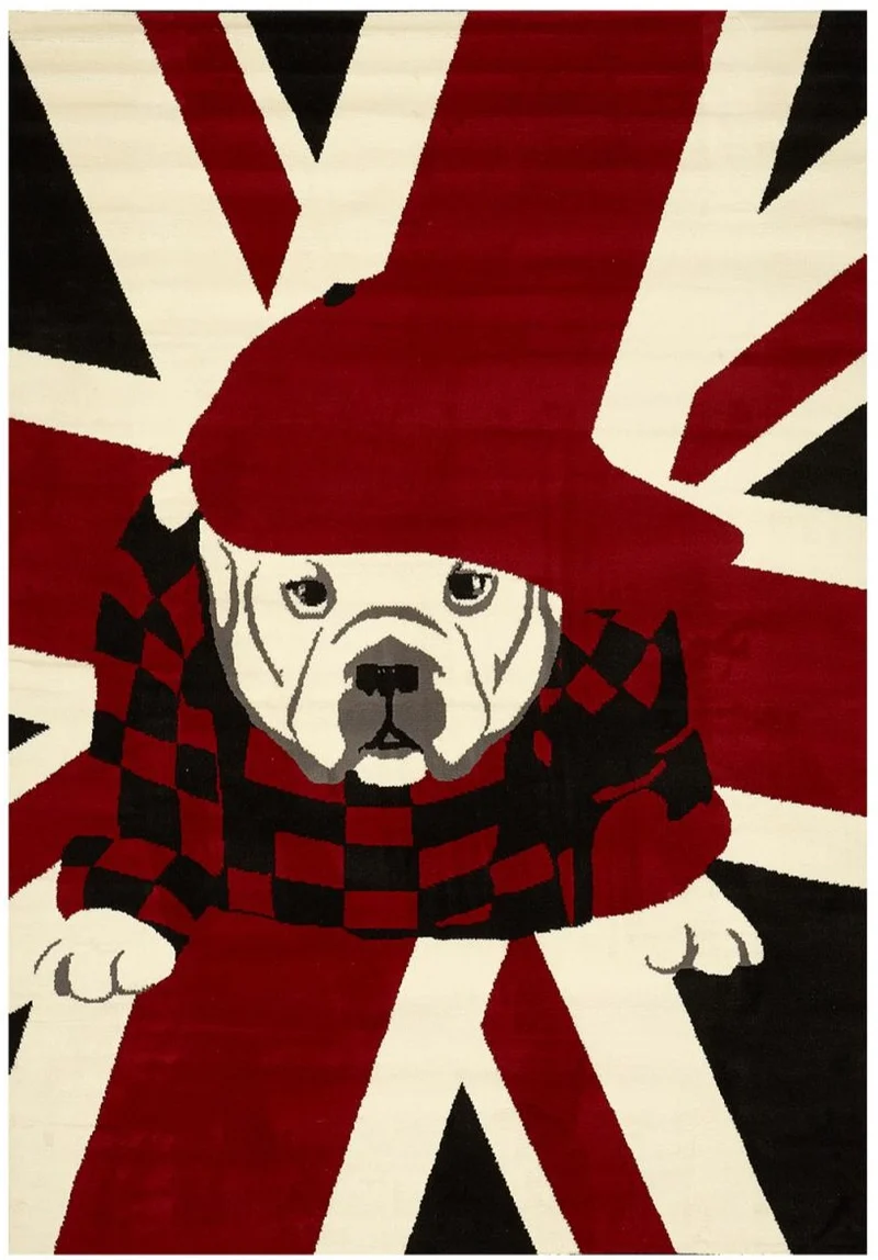 Tapis de Chambre Drapeau Angleterre LONDON DOG