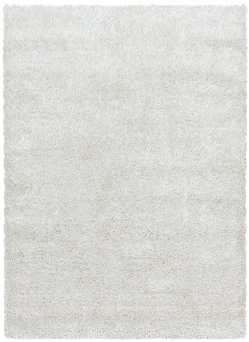 Tapis de Chambre Blanc Uni en polyester SHAGGY TOP