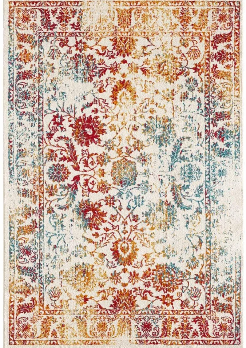 Tapis Oriental Multicolore pour Salon certifié OEKO TEX
