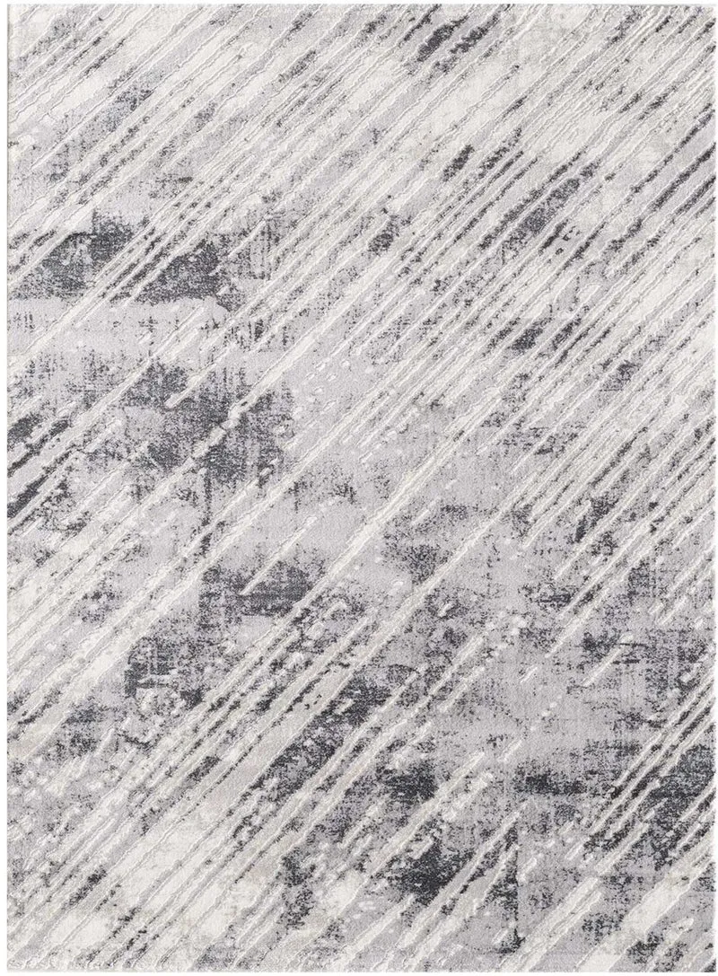 Tapis Gris design abstrait KHY LIGREY