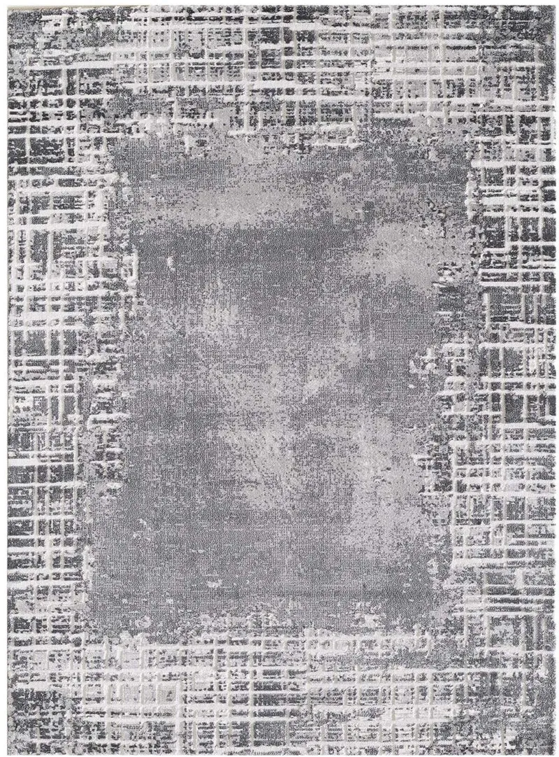 Tapis Gris clair Graphique KHY RAMAS