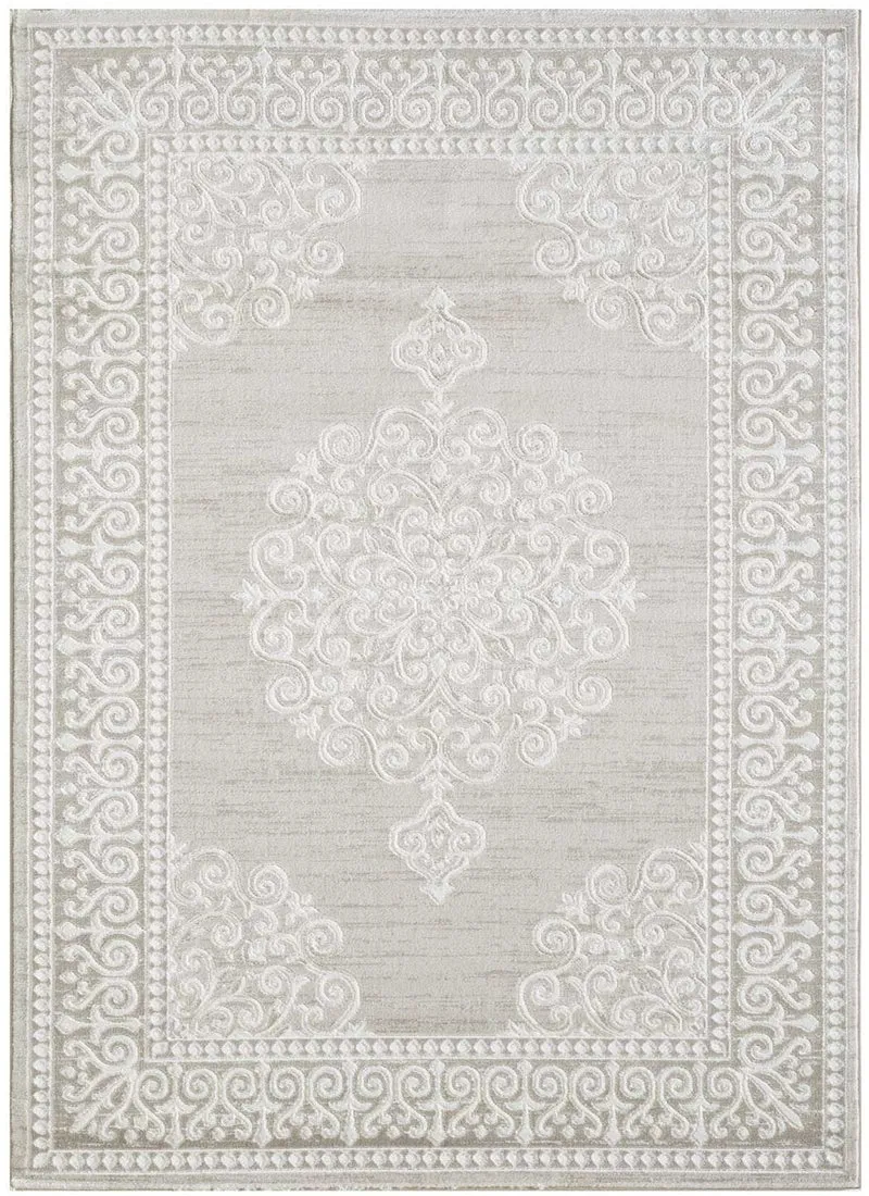 Tapis de Salon Beige Oriental KHY MIRALI