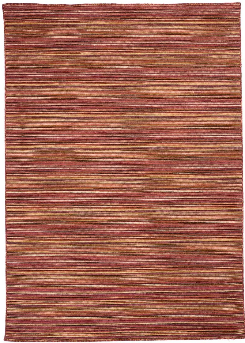 Tapis de Salon Rouge faux uni en Laine fait main PENJADO
