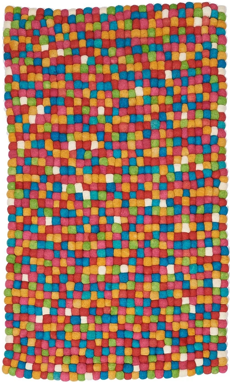 Tapis Chambre enfant Multicolore en Laine BOULACOLOR