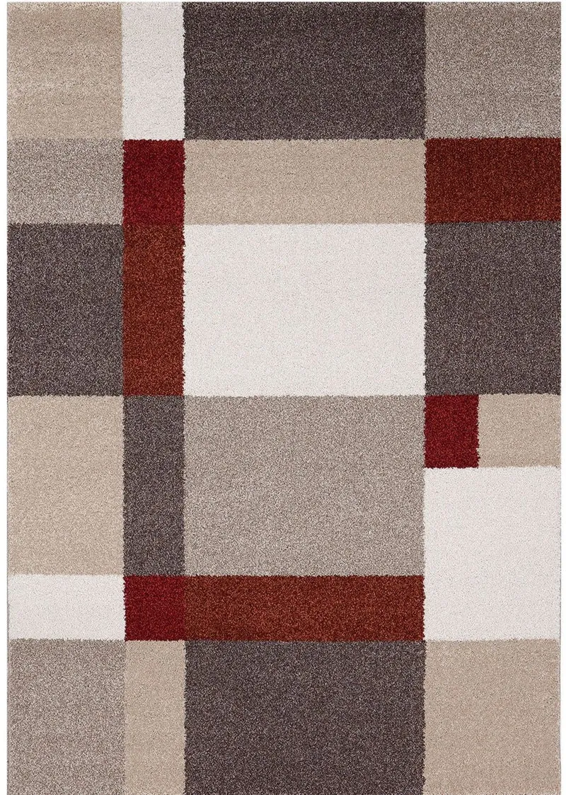 Tapis de Salon Beige Graphique BOKODA