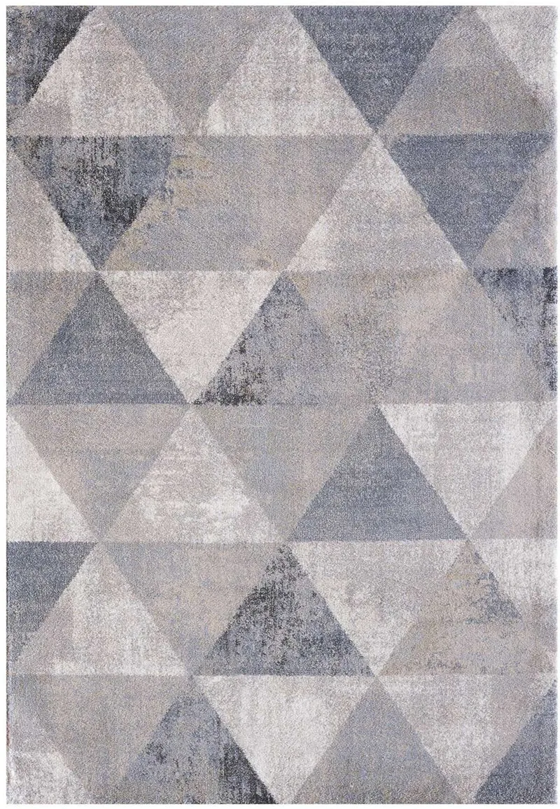 Tapis de Salon Scandinave Gris RONGO