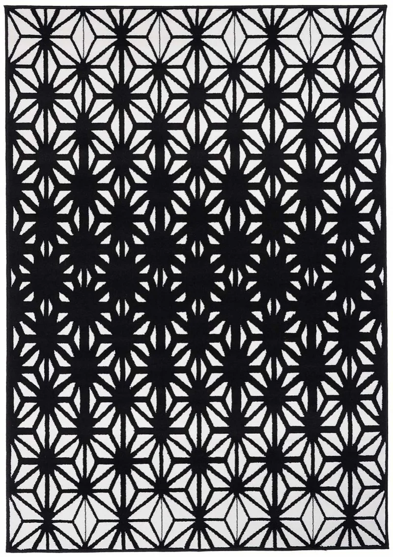 Tapis Scandinave Noir dégradé TENDANCE