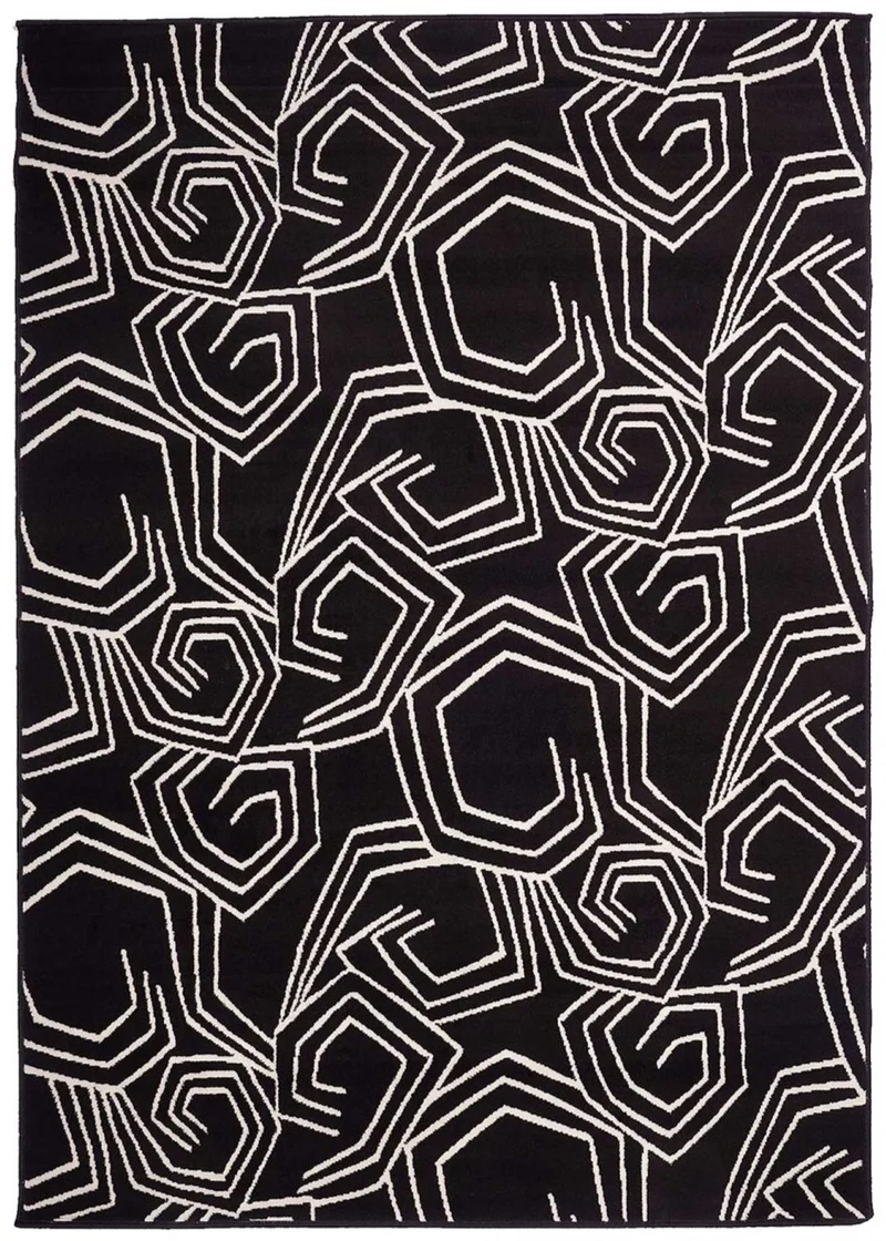 Tapis de Salon Noir Moderne AF OSLO