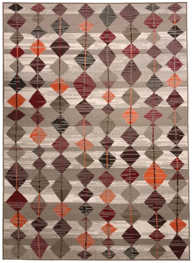 Tapis de Salon style Berbère Multicolore LOSORAN