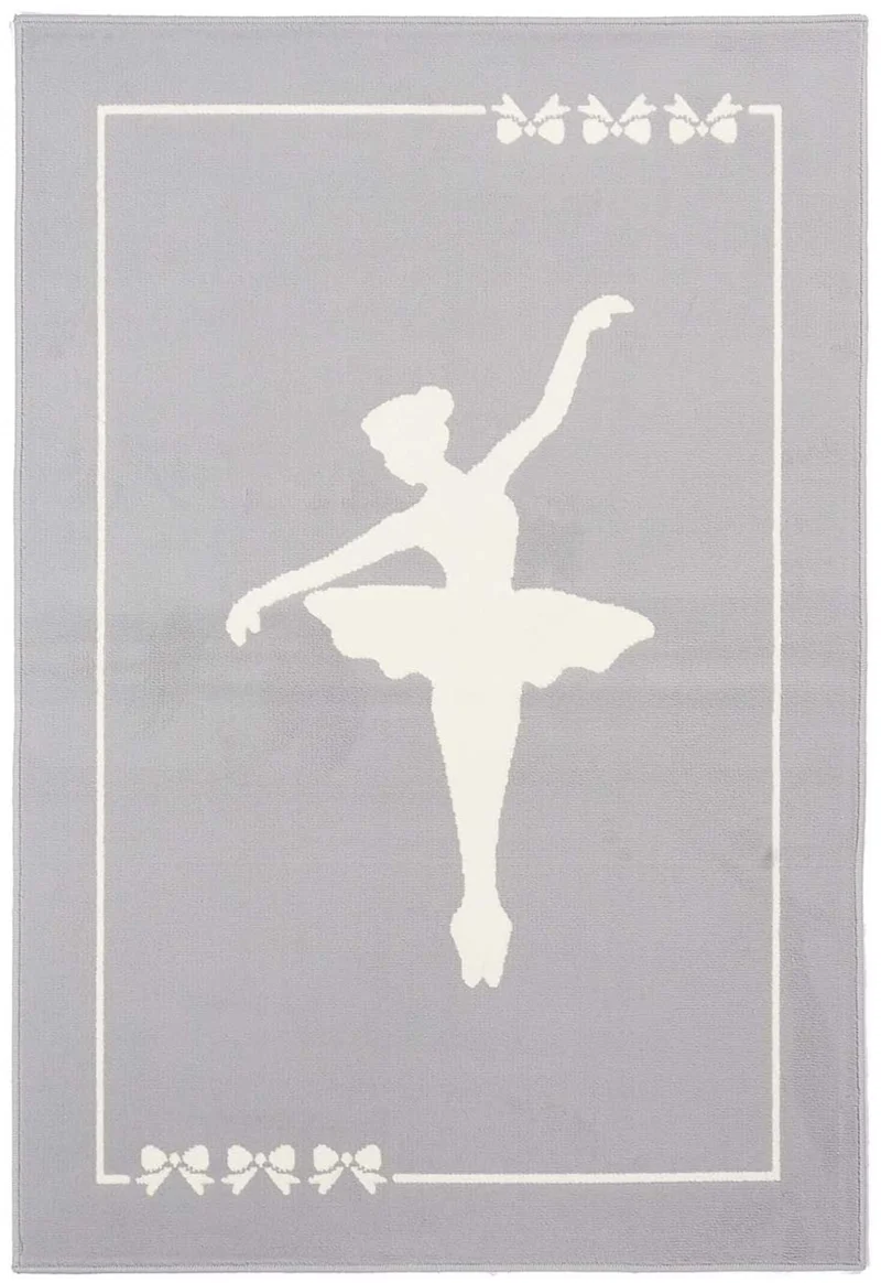 Tapis de Chambre Gris pour Fille AF DANSEUSE