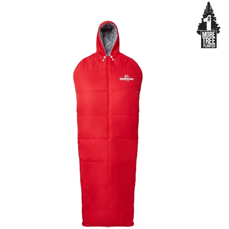 Northcore Sleepwalker - The convertible sleeping bag: L - Red