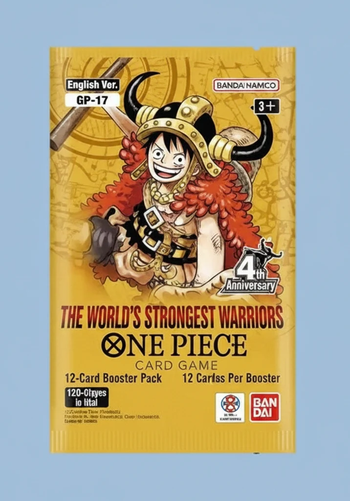 0NE P1ECE CARD GAME # OP-17 - THE WORLD STRONGEST WARRIORS - PAQUET INDIVIDUEL (ANGLAIS)