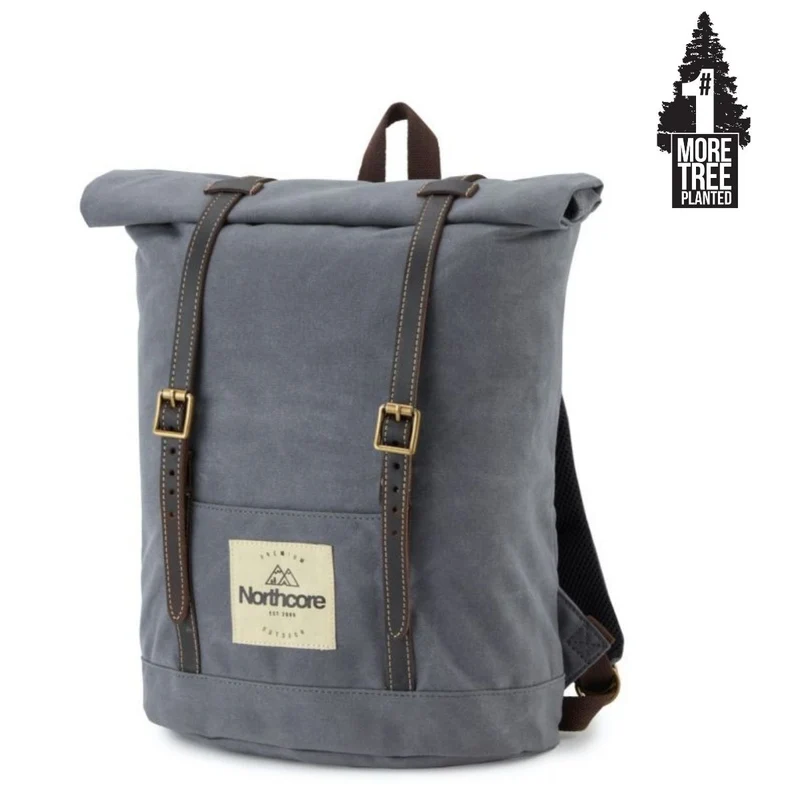 Waxed Canvas Back Pack - Stone
