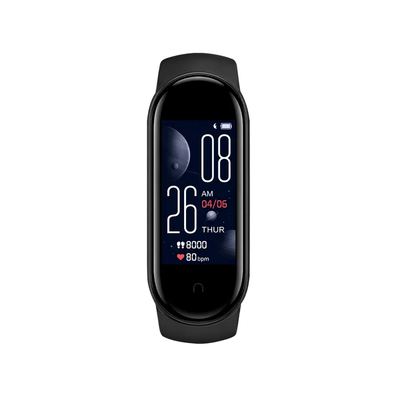WEEPLUG SB 8+ Black – Bracelet Connecté Bluetooth | Suivi Activité & Santé