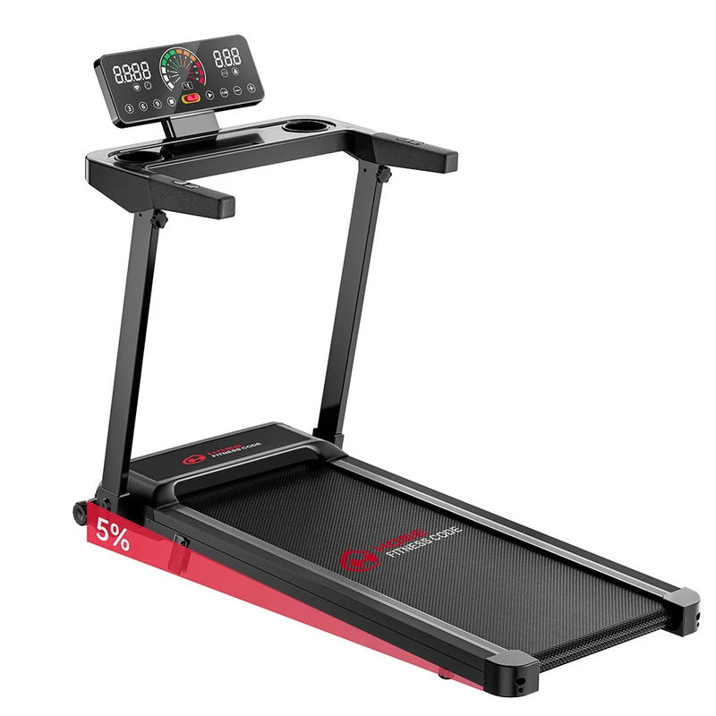 Tapis de Course Pliant Q8, Vitesse 1-12KM/H, Inclinaison Manuelle 5%