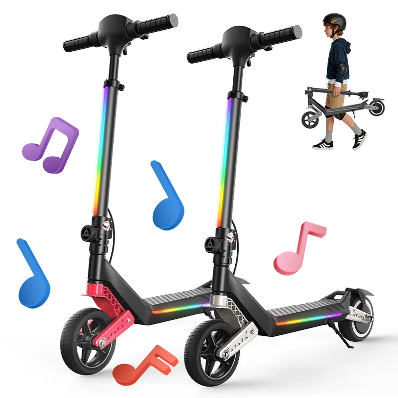 K6 Trottinette électrique pour enfants avec double suspension