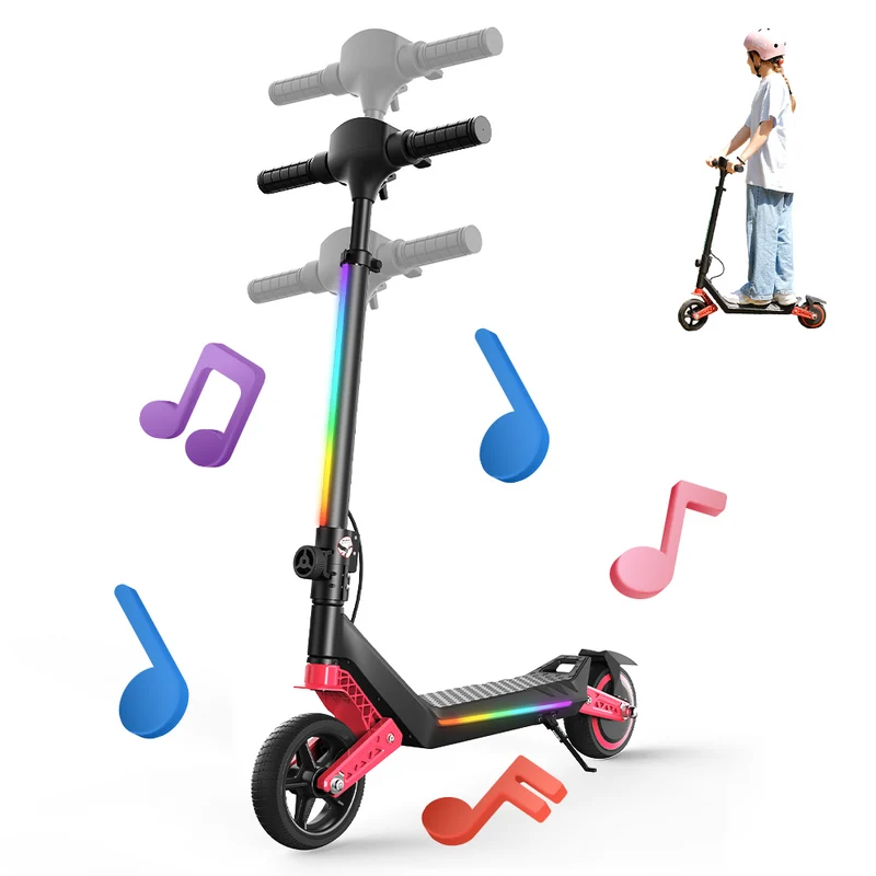 K6 Trottinette électrique pour enfants avec double suspension