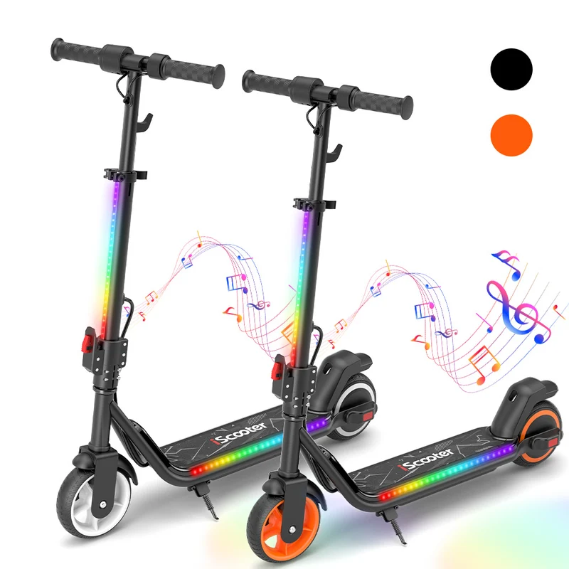 iScooter iK3Max Trottinette électrique pour enfants avec lumières LED