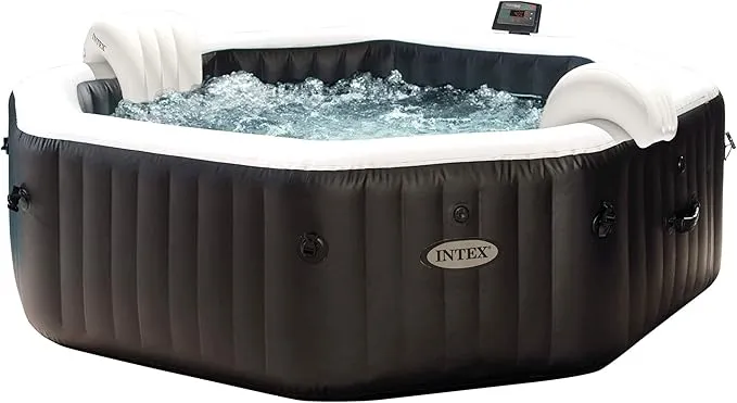 Intex PureSpa Plus 6 Personnes - Spa Gonflable 170 Jets 42°C