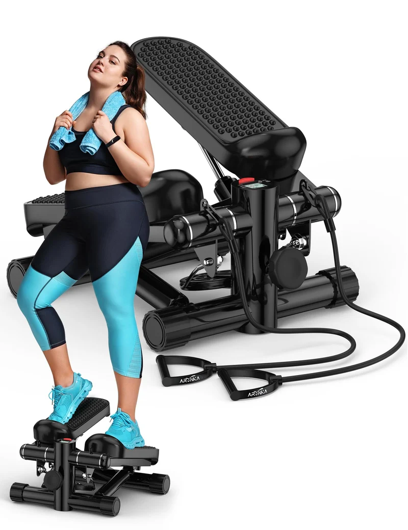 Mini Stepper with Resistance Bands