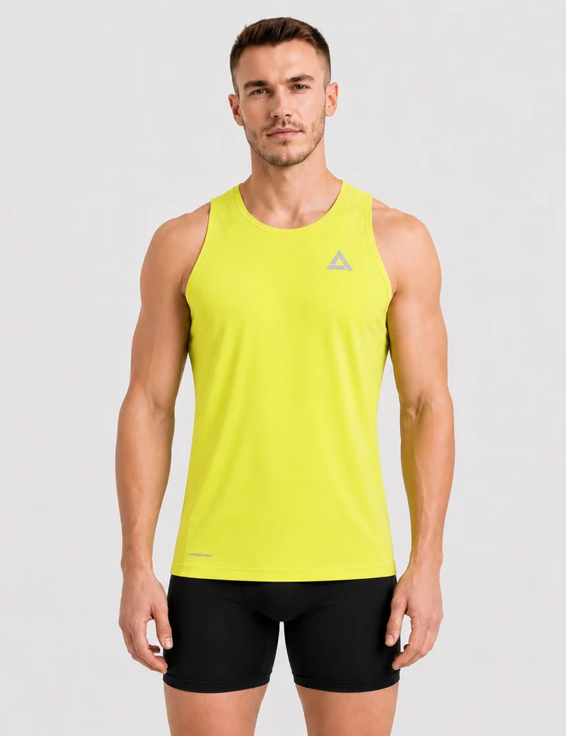 Herren Laufshirt Ärmellos Kurzarm Running Tank-Top Pro Line II Pear