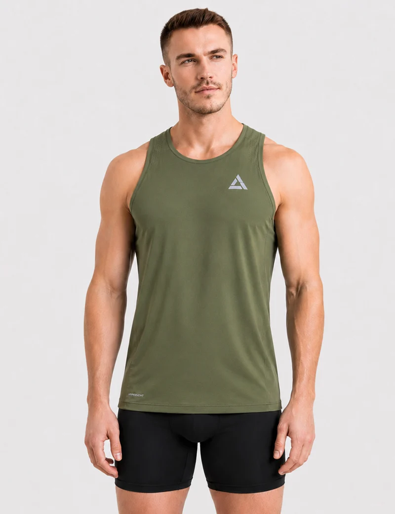 Herren Laufshirt Ärmellos Kurzarm Running Tank-Top Pro Line II Rift