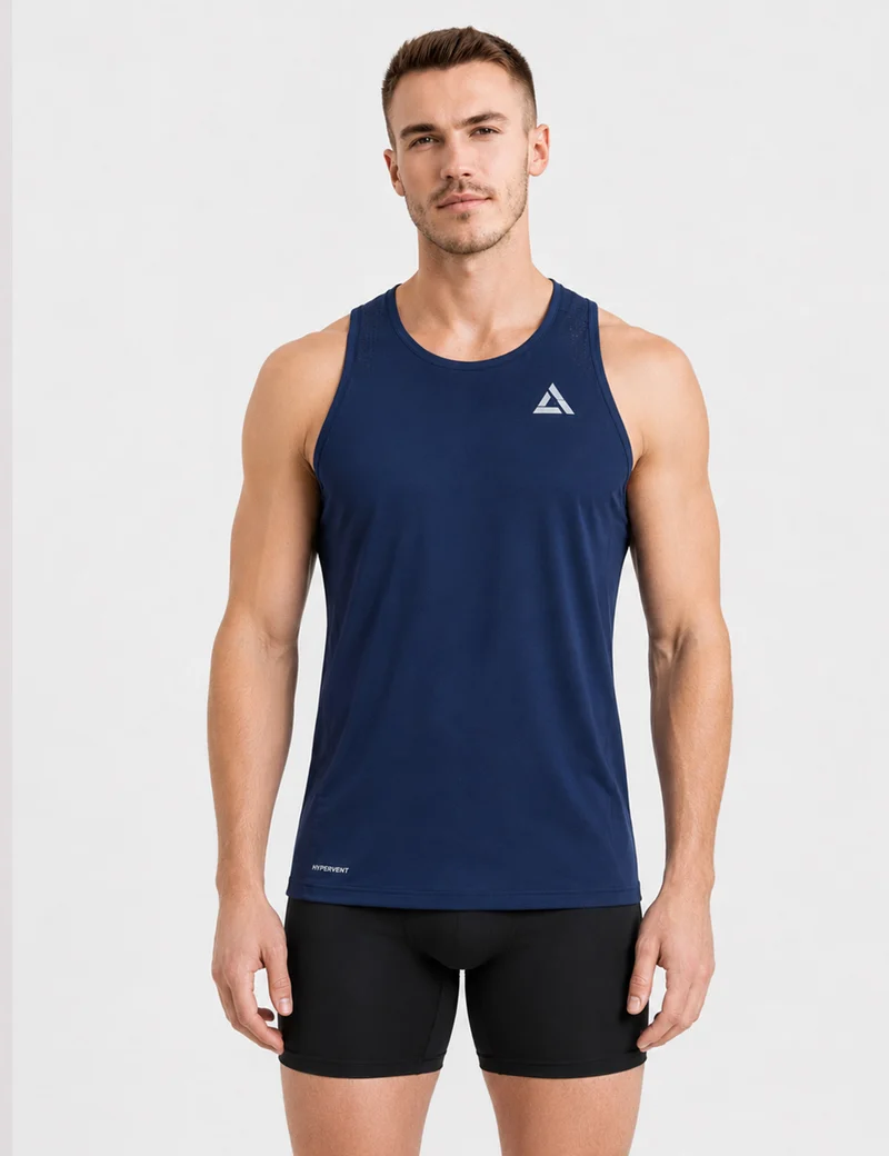 Herren Laufshirt Ärmellos Kurzarm Running Tank-Top Pro Line II Blaze
