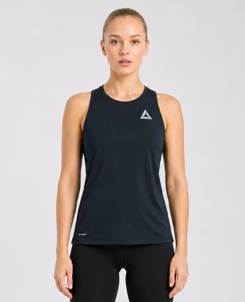 Damen Funktions Laufshirt Ärmellos Kurzarm Pro Line Black