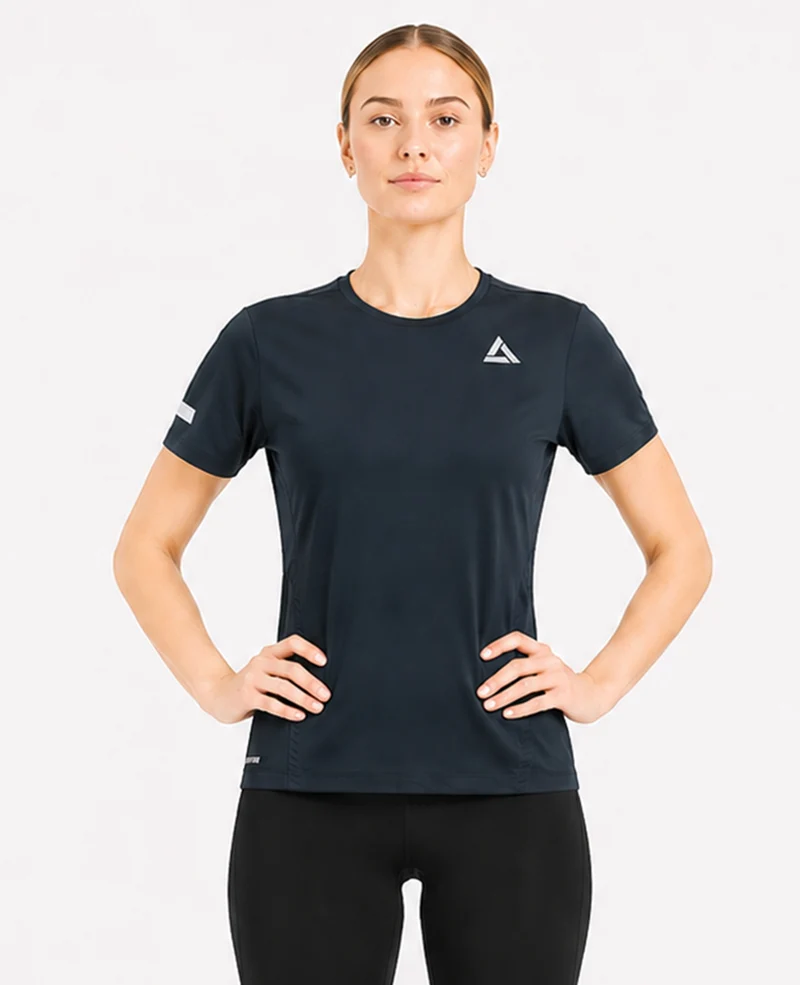 Damen Funktions Laufshirt Kurzarm Pro Line Black
