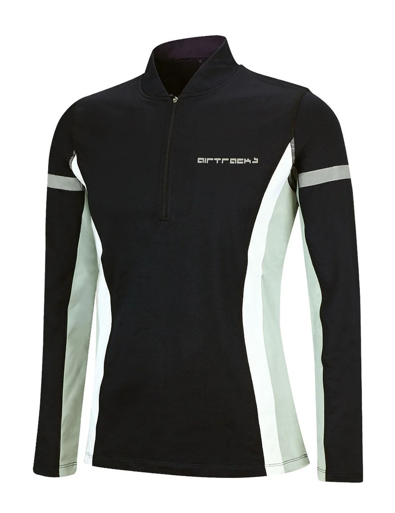 Herren Thermo Laufshirt Langarm Schwarz Setprodukt