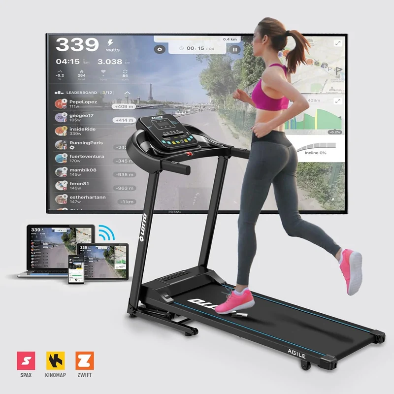 Lotto Elektrisches Laufband Agile automatische Neigung klappbar Bluetooth