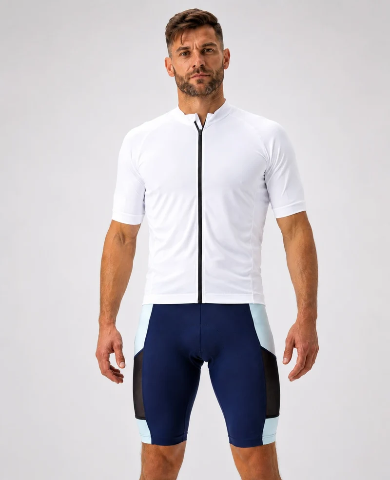 Herren Laufhose Tight Kurz Pro Team Navy Blau