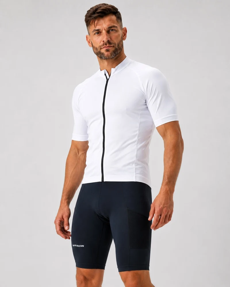 Herren Laufhose Tight Kurz Pro Team Schwarz