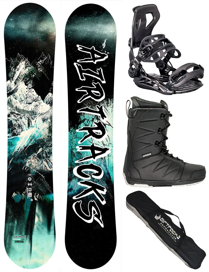 Herren Snowboard Set Under + Bindung Master ME + Boots Star + SB Bag