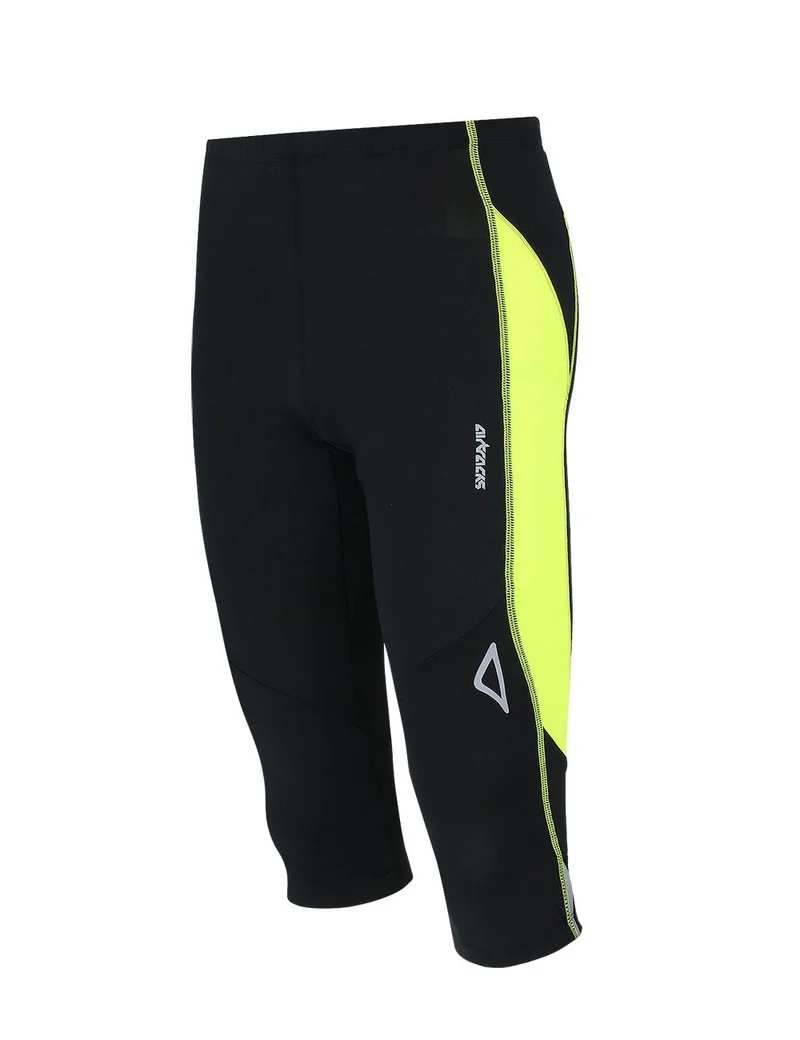 Laufhose 3-4 Lang Pro Air Schwarz Neon