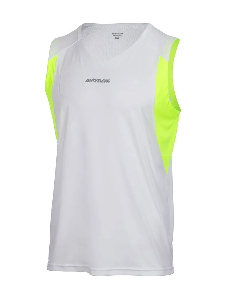 Laufshirt Ärmellos Tank-Top Pro Line Weiss-Neon Setprodukt
