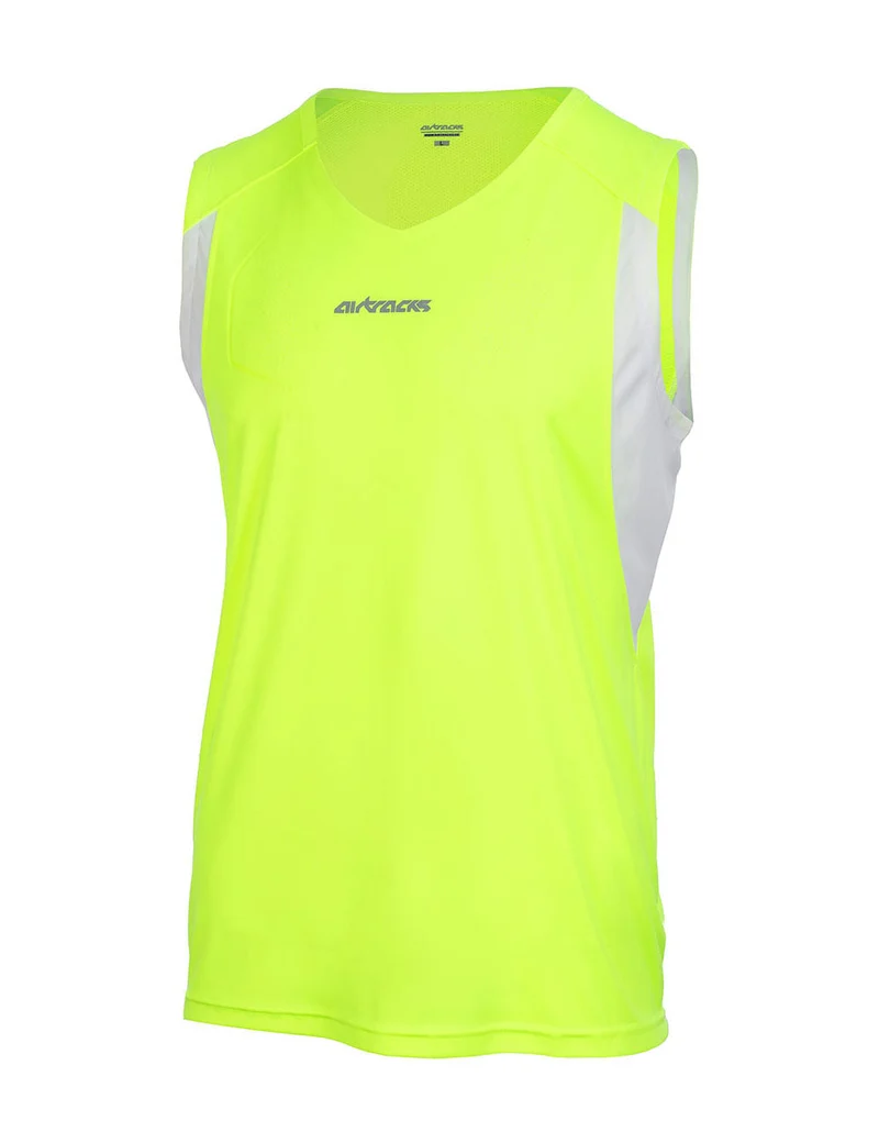 Laufshirt Ärmellos Tank-Top Pro Line Neon-Weiss Setprodukt