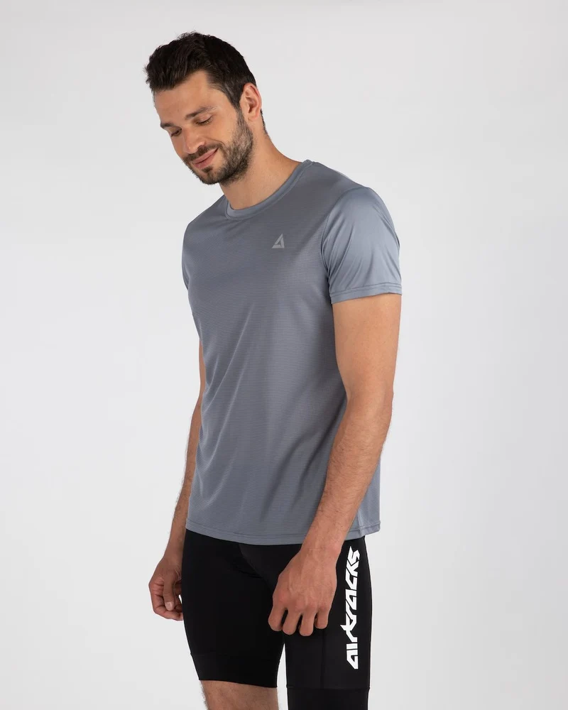 Funktions Laufshirt Kurzarm Comfort Line Grau Setprodukt