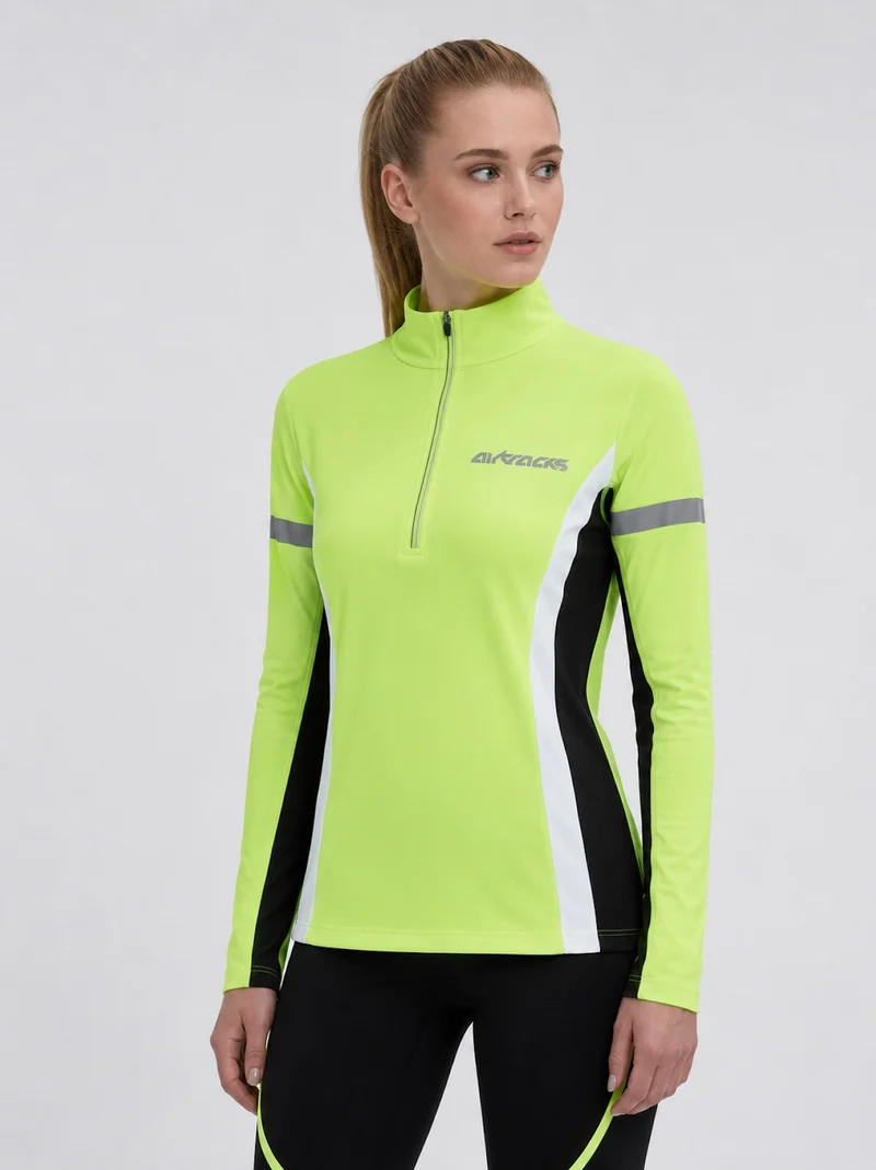 Damen Thermo Funktions Laufshirt Langarm Neon Setprodukt
