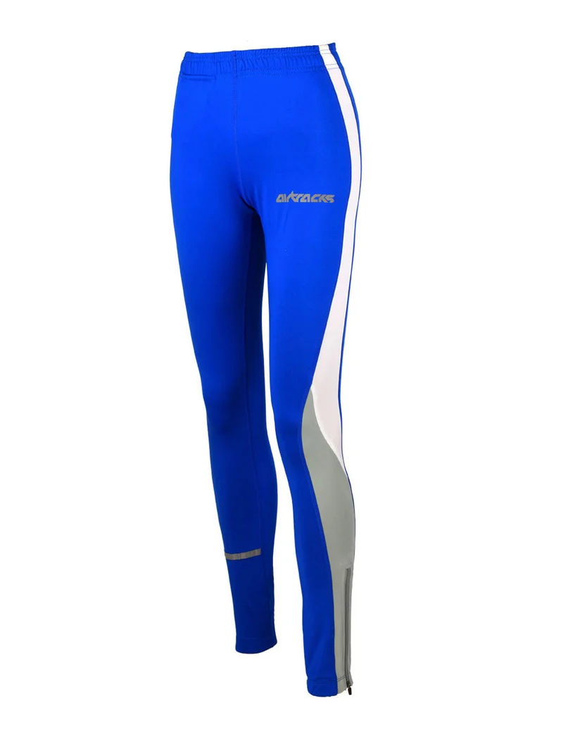 Damen Laufhose Tight Lang Royal-Blau Setprodukt