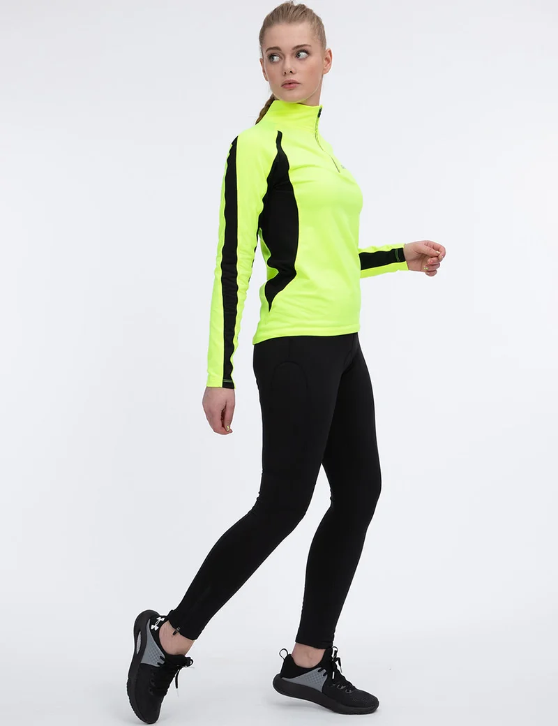 Damen Thermo Fahrradhose Lang Schwarz Setprodukt